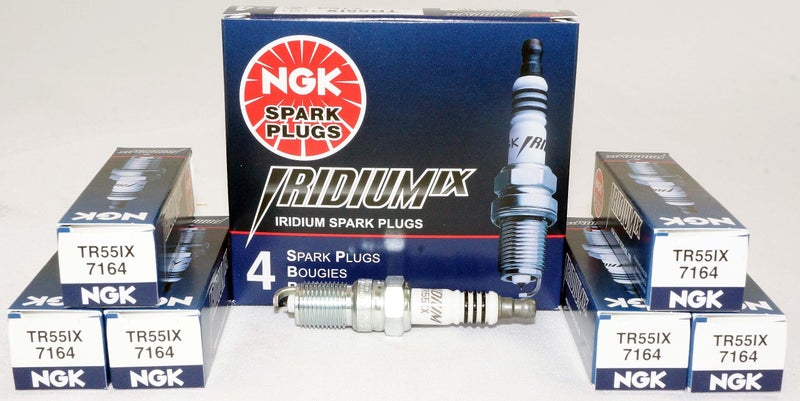 NGK 6 New NGK Iridium IX Spark Plugs TR55IX # 7164 - Image 1
